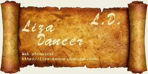 Liza Dancer vizit kartica